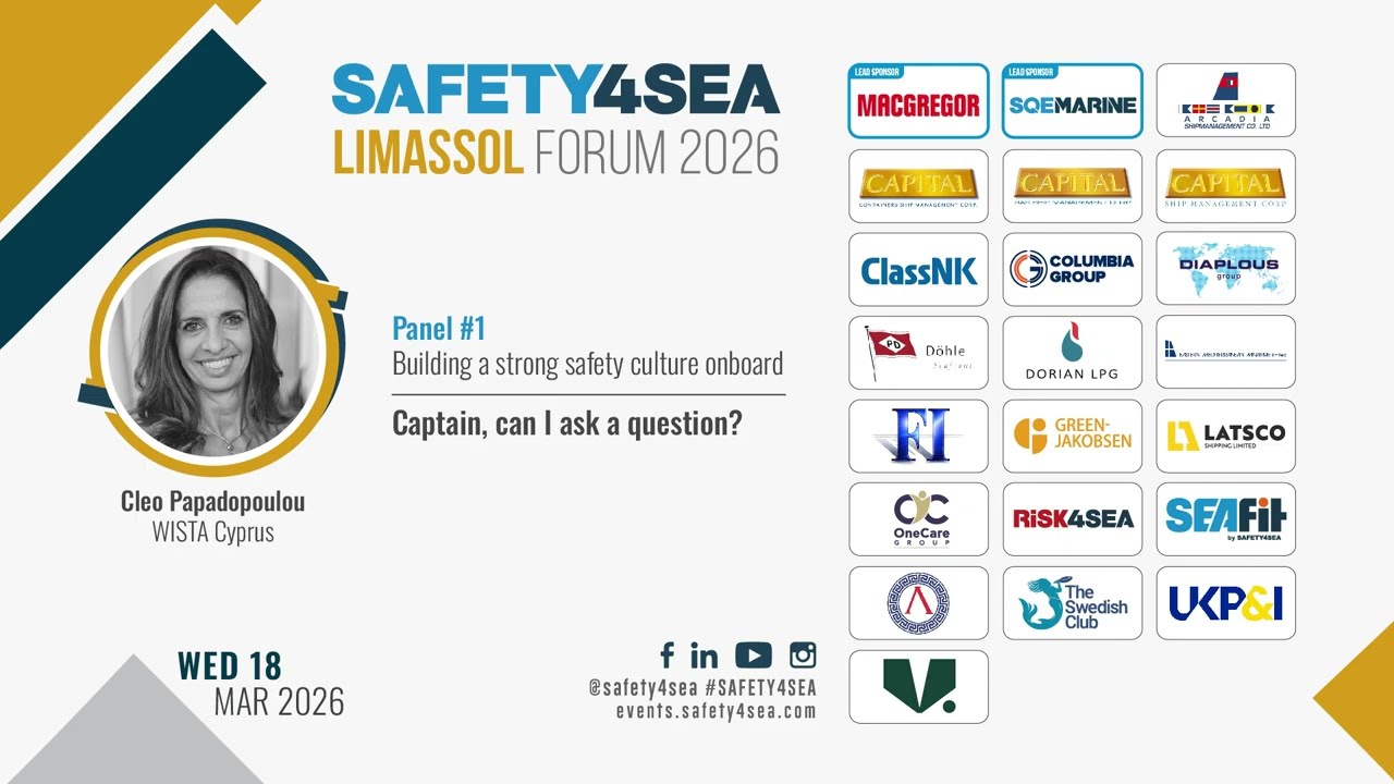 2026 SAFETY4SEA Limassol, Cleo Papadopoulou, WISTA Cyprus, Captain, can I ask a question?