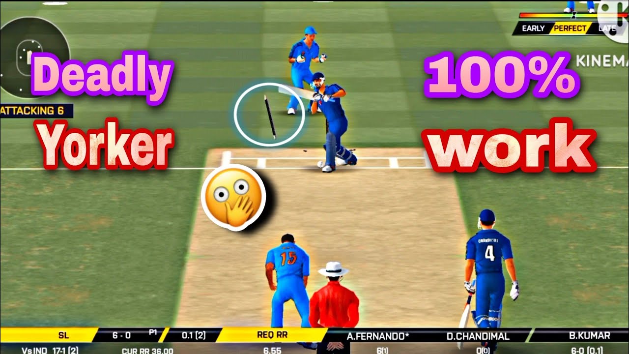 How to take wickets in real cricket go || real cricket go bowling trick 2023 100% working trick