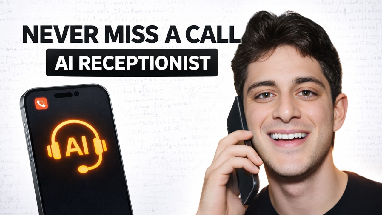 I Built an AI Receptionist That Never Misses a Call (No Code)