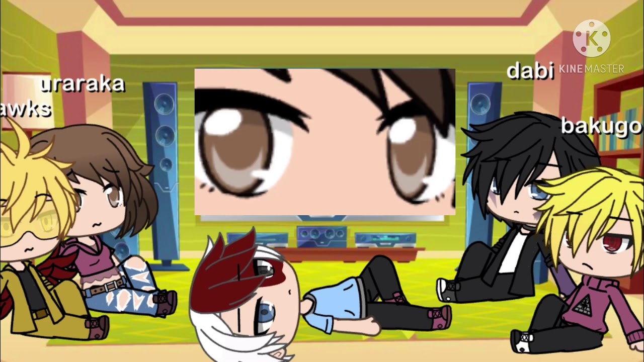 Bnha react to Eyes blue like the Atlantic gacha life