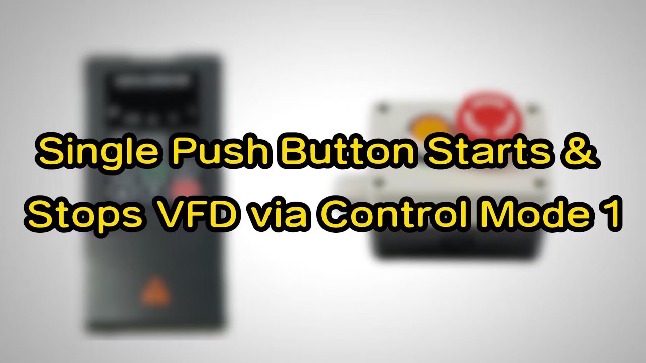 VFD Two-Wire Control Wiring with Push Button for Reverse Motor Control