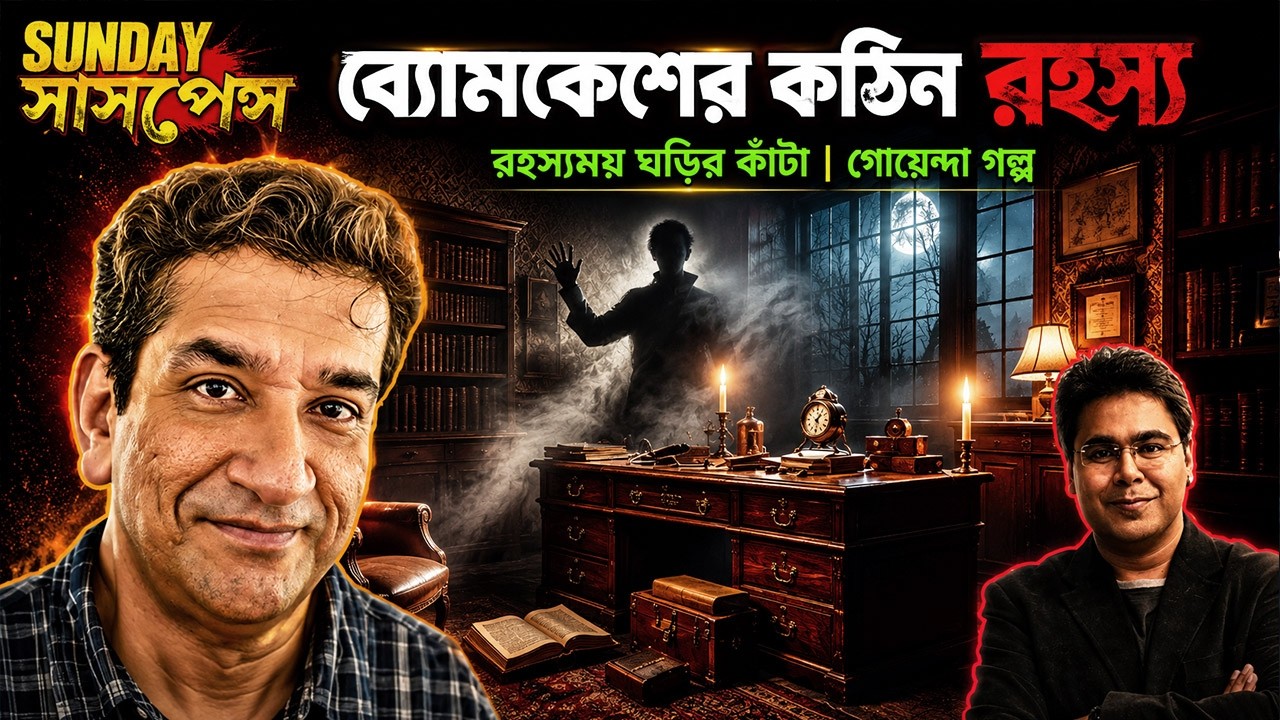 Byomkesh Bakshi Kothin Rohossho | Latest Sunday Suspense Bengali Golpo