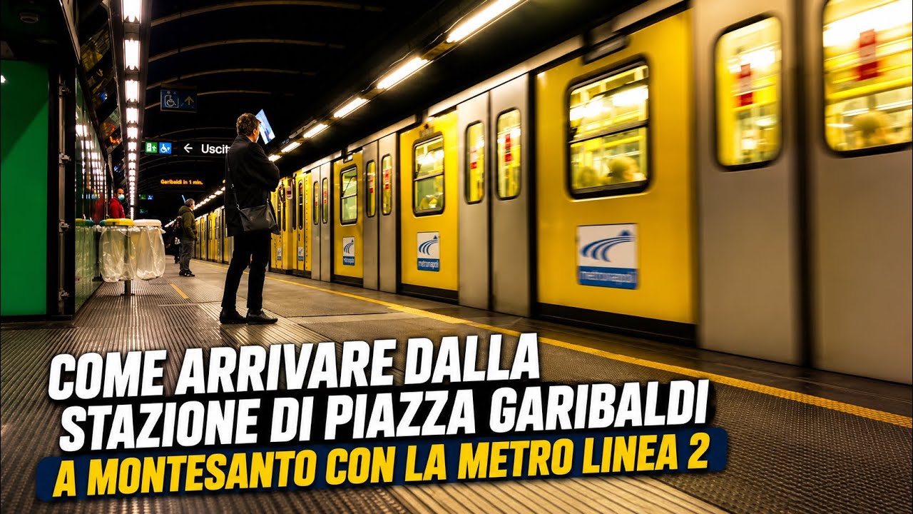 Come arrivare dalla stazione di piazza Garibaldi a Montesanto con la metro linea 2.