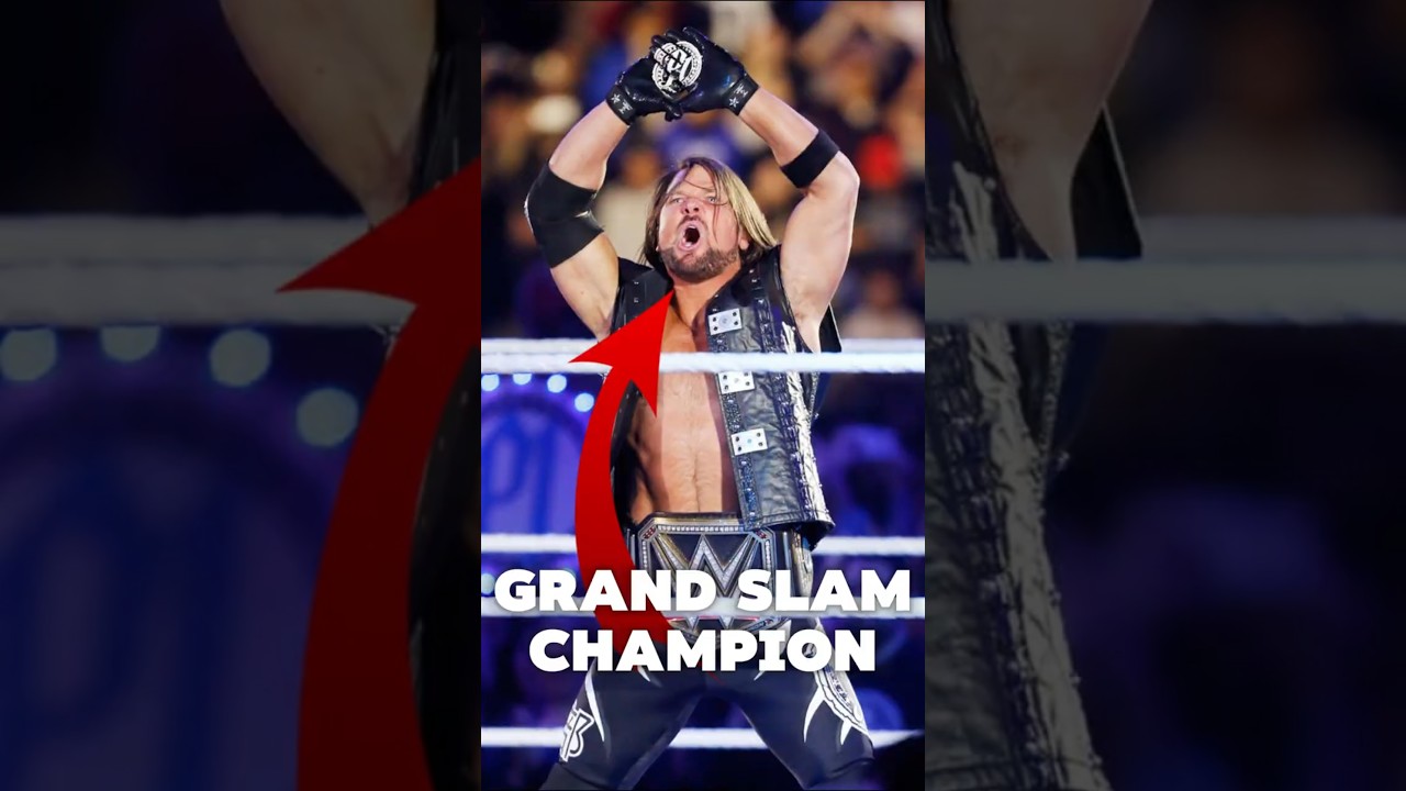 How AJ Styles became a Grand Slam Champion #wwe #wrestling #shorts