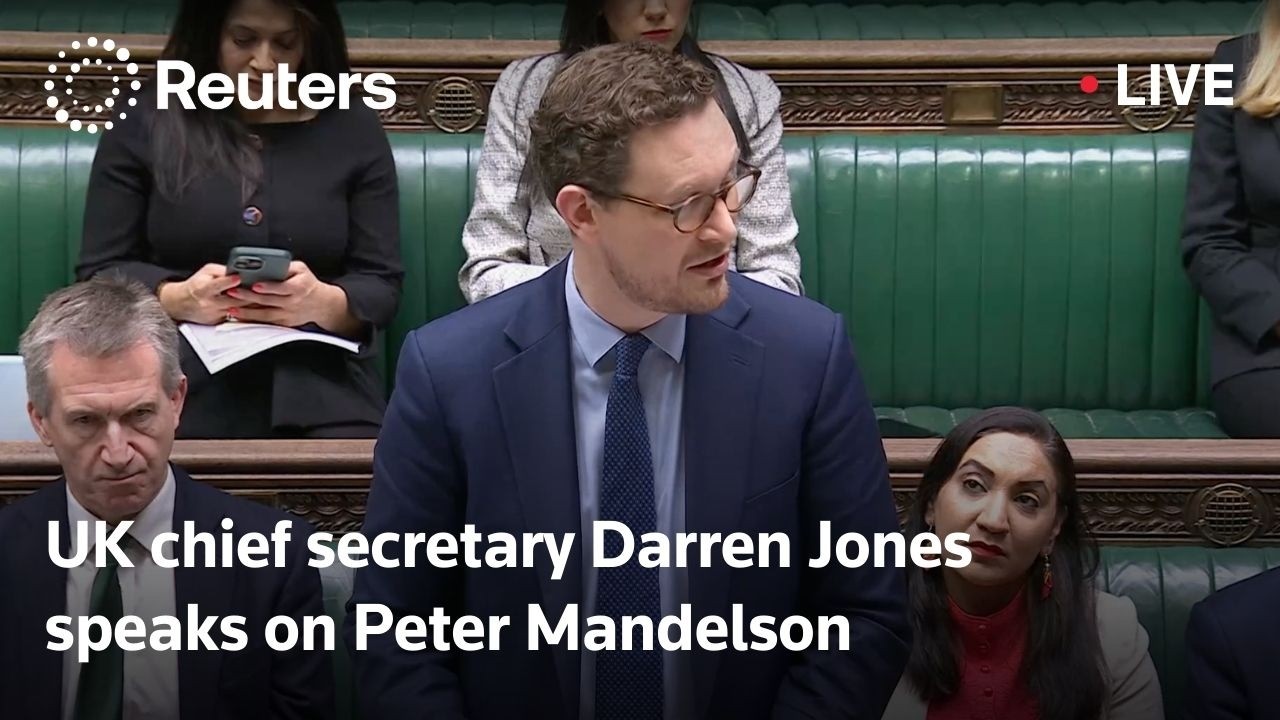 LIVE: UK chief secretary Darren Jones speaks in parliament