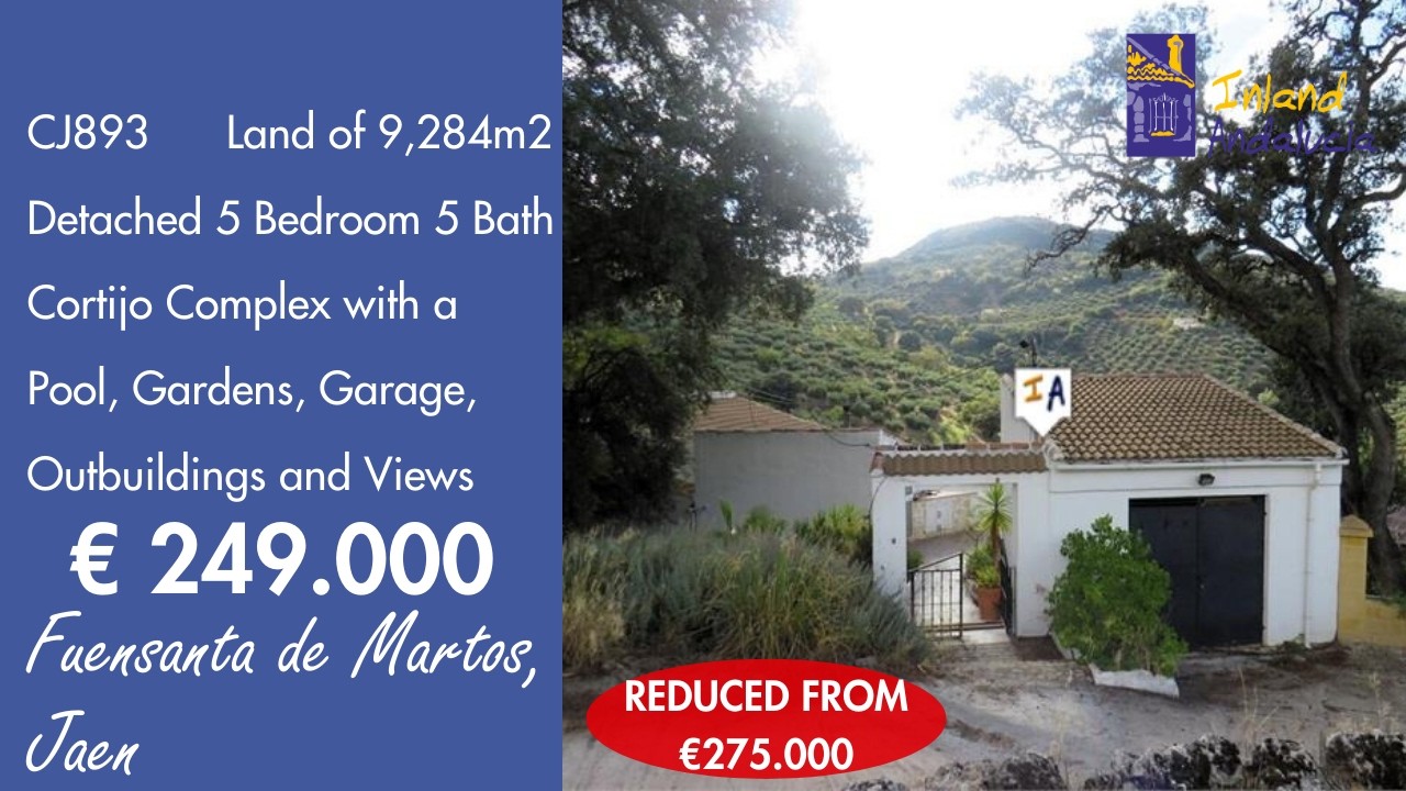 Detached 5 Bed 5 Bath Cortijo Complex with Land Properties for sale in Spain inland Andalucia CJ893