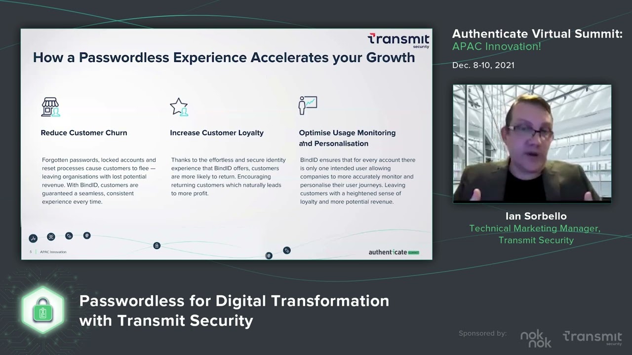Video: APAC 2021: Passwordless for Digital Transformation