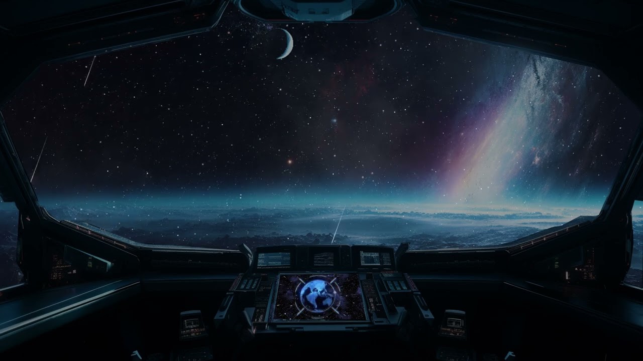 Soothing Universe Sounds and Cockpit Chronicles | BEST White Noise Sleep Sound, Study Aid