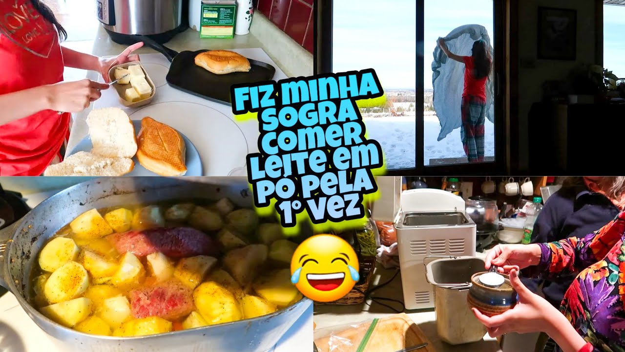 MINHA SOGRA ME ENSINOU A FAZER PÃO 🍞  -UMA JANTA TÍPICA AMERICANA -A DISPENSA ESTÁ TODA ORGANIZADA !