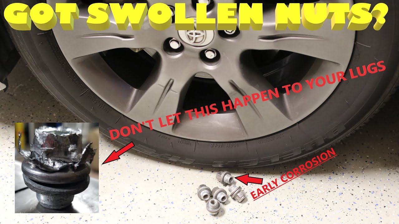 Toyota Swollen Lug Nuts Fix Corroded