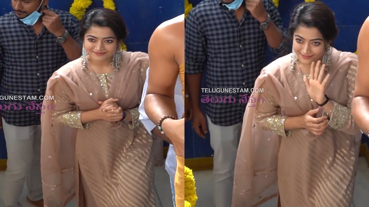 Actress Rashmika Mandanna at Venkateswara Swamy Temple