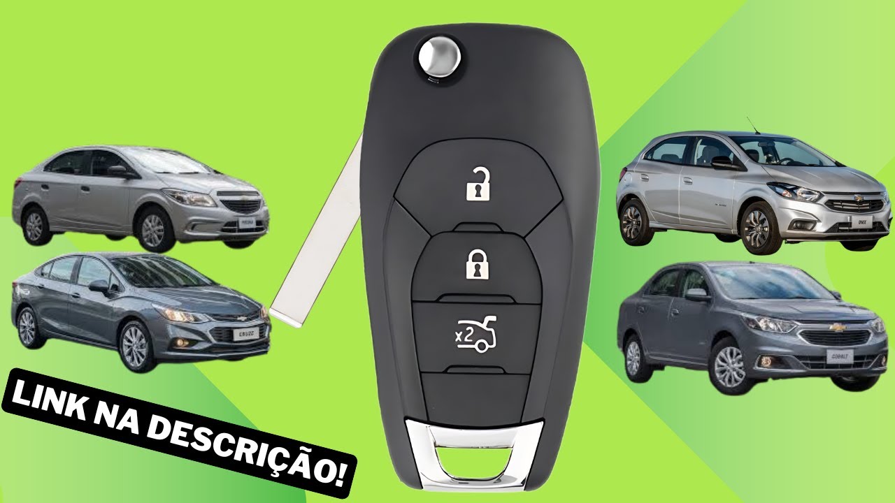 Carcaça Chave Canivete Novo Onix e Prisma 2018 2019 2020 3 Botões