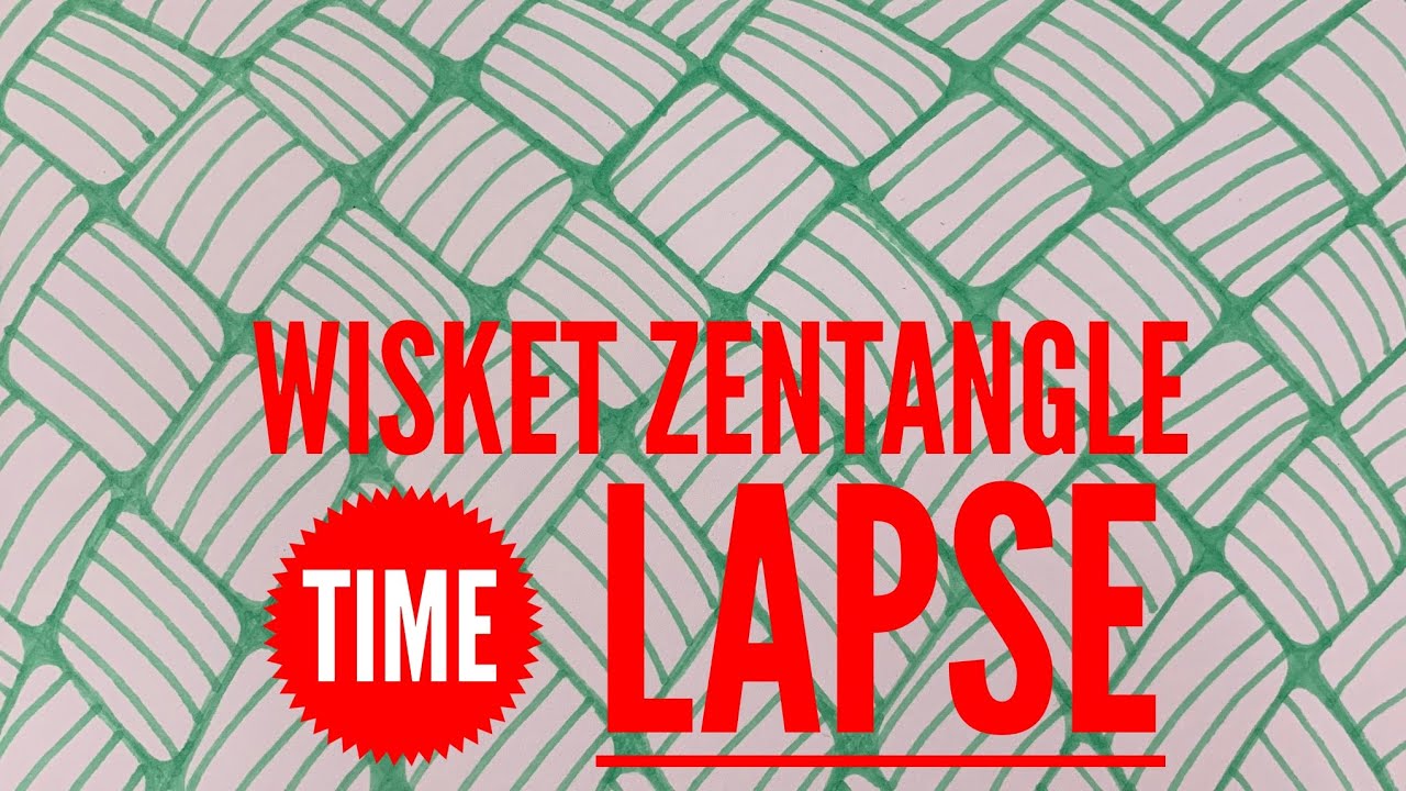 Zentangling Wisket Time Lapse in my Quigtangle Zentangle