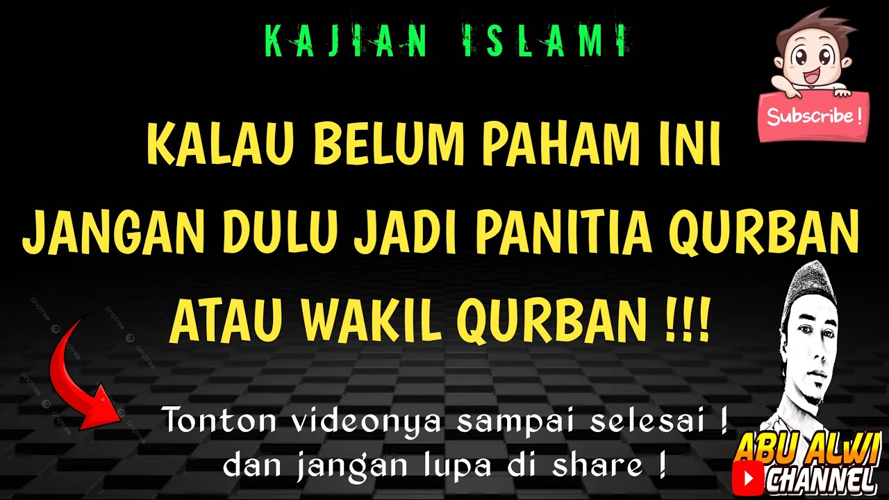 CATATAN PENTING UNTUK PARA PANITIA QURBAN ATAU WAKIL QURBAN