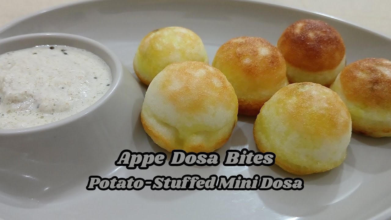 Mini Dosa Bites in Appe Pan (Appam) | Quick & Tasty Breakfast
