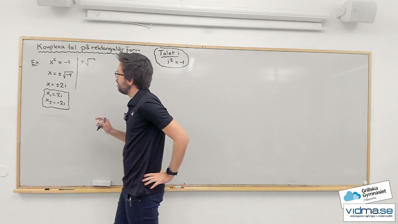 Matematik 4. KOMPLEXA TAL: Ekvationer, komplexa talplanet, konjugat, absolutbelopp, r&auml;knes&auml;tten mm.