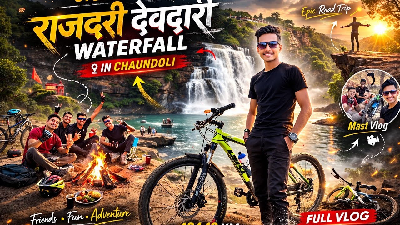 134 KM Cycling to Rajdari Devdari Waterfall | Full Vlog | Chandauli Ride