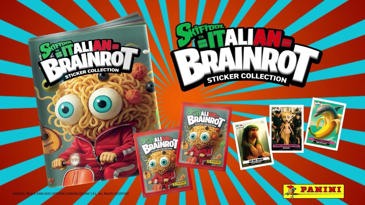 &Aacute;lbum de Figuritas Skifidol Italian Brainrot