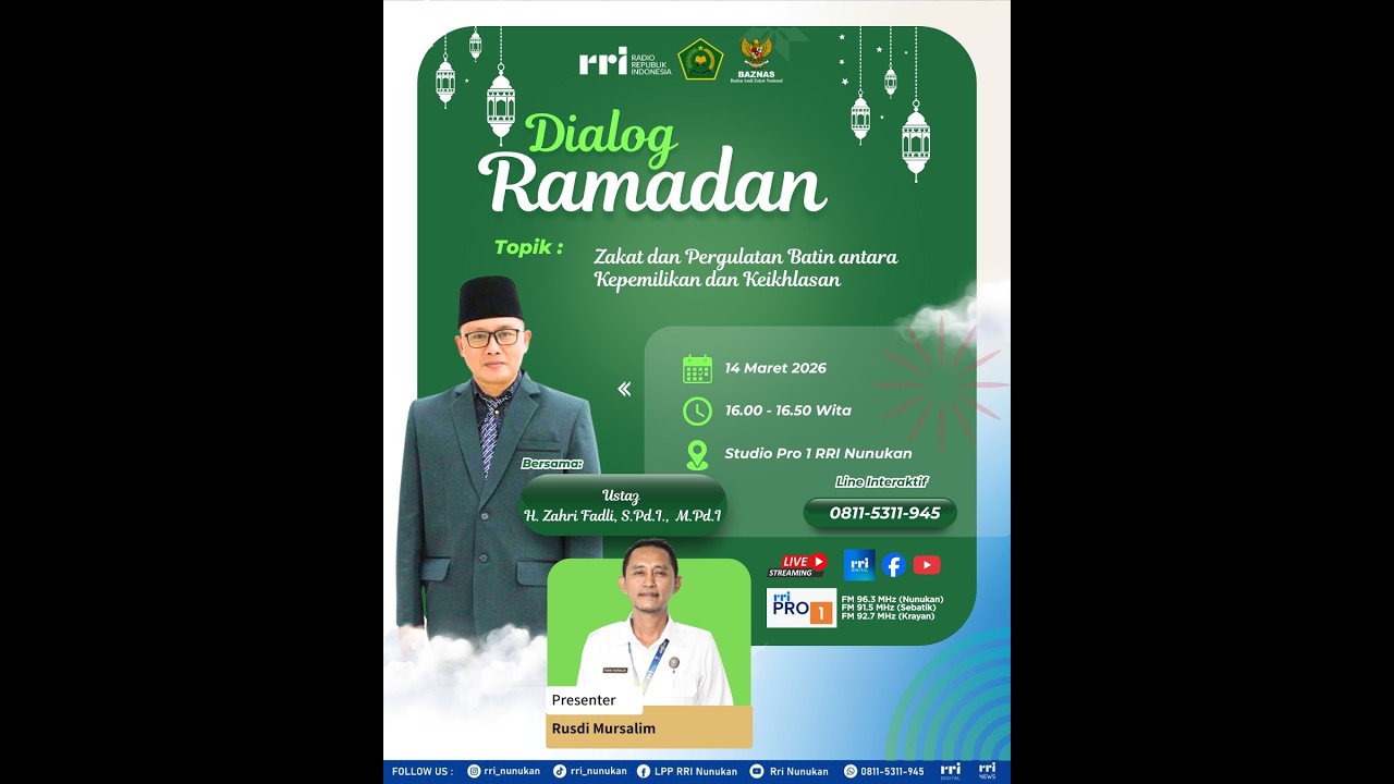 Zakat dan Pergulatan Batin antara Kepemilikan dan Keikhlasan - Dialog Ramadhan