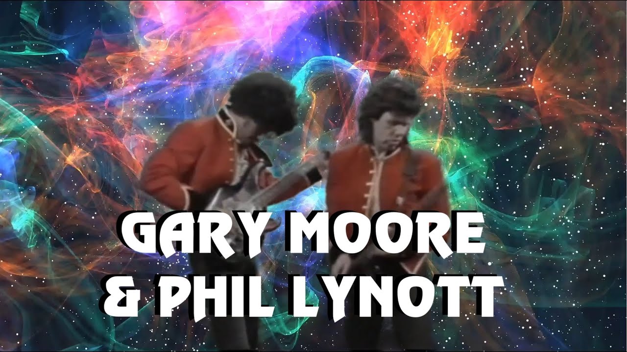 Gary Moore & Phil Lynott - Out In The Fields - NEW Neon Fan Video