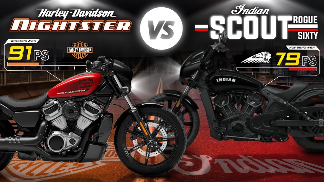 2022 Harley-Davidson Nightster vs Indian Scout Rogue Sixty ┃ Best Sporty Cruiser?