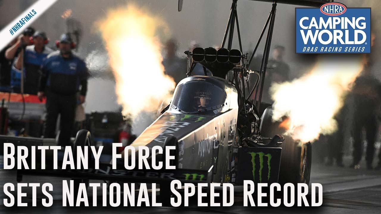 Бриттани Форс устанавливает национальный рекорд скорости Top Fuel