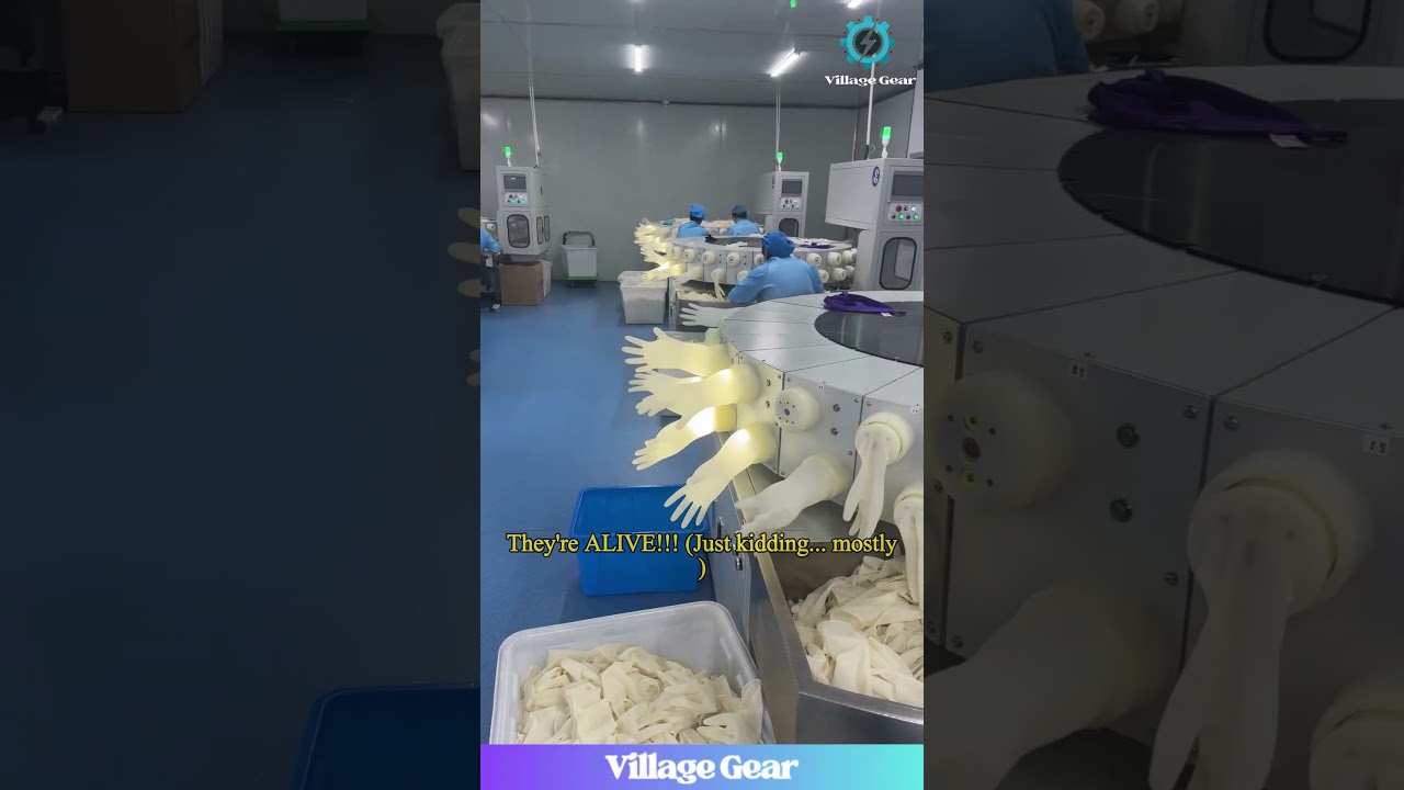 This Glove Factory is Giving Me the CREEPS! #gloves #factory #uncannyvalley