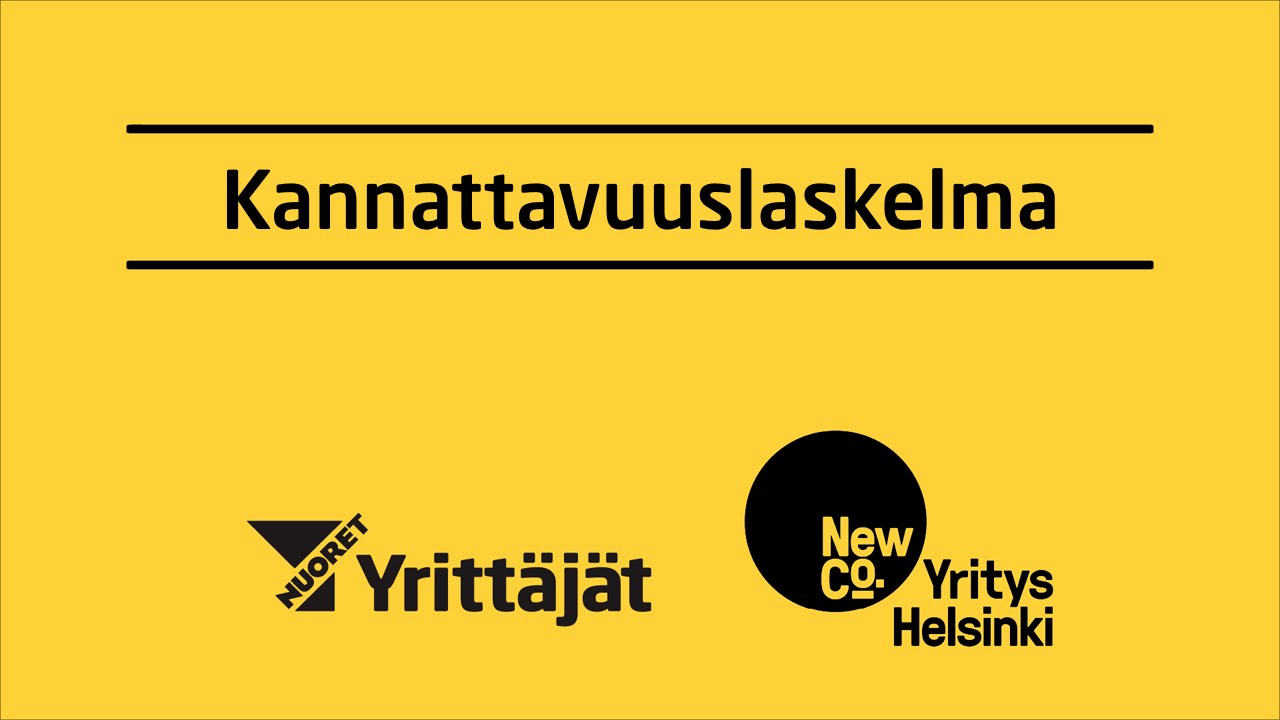 Liiketoimintasuunnitelman laskelmat (3/4) | Kannattavuuslaskelma | Profitability calculation | (LTS)