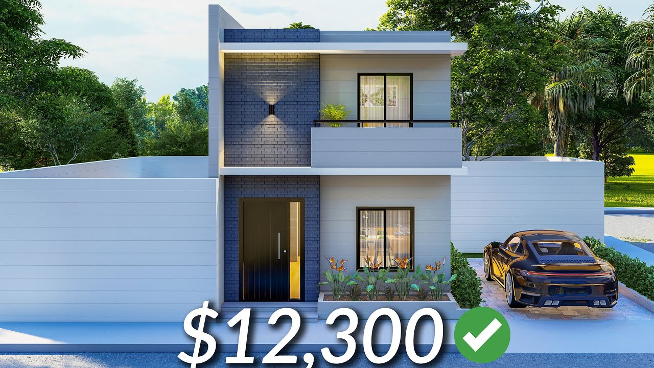 (5x6 Meters) 2 Bedrooms Small modern House Design Ideas | House Tour