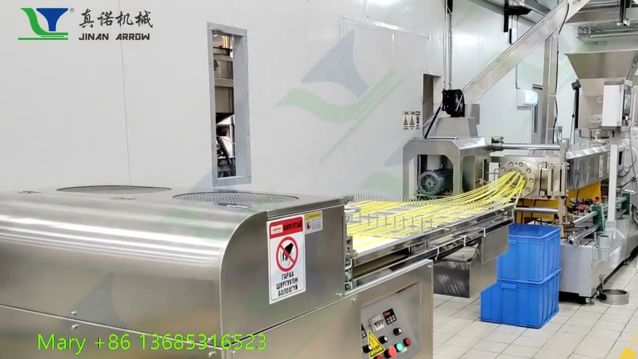 Tube shape pellet Fryums extrusion machinery plant  #slantyTube #pellet #Fryums #2D #3D pellet