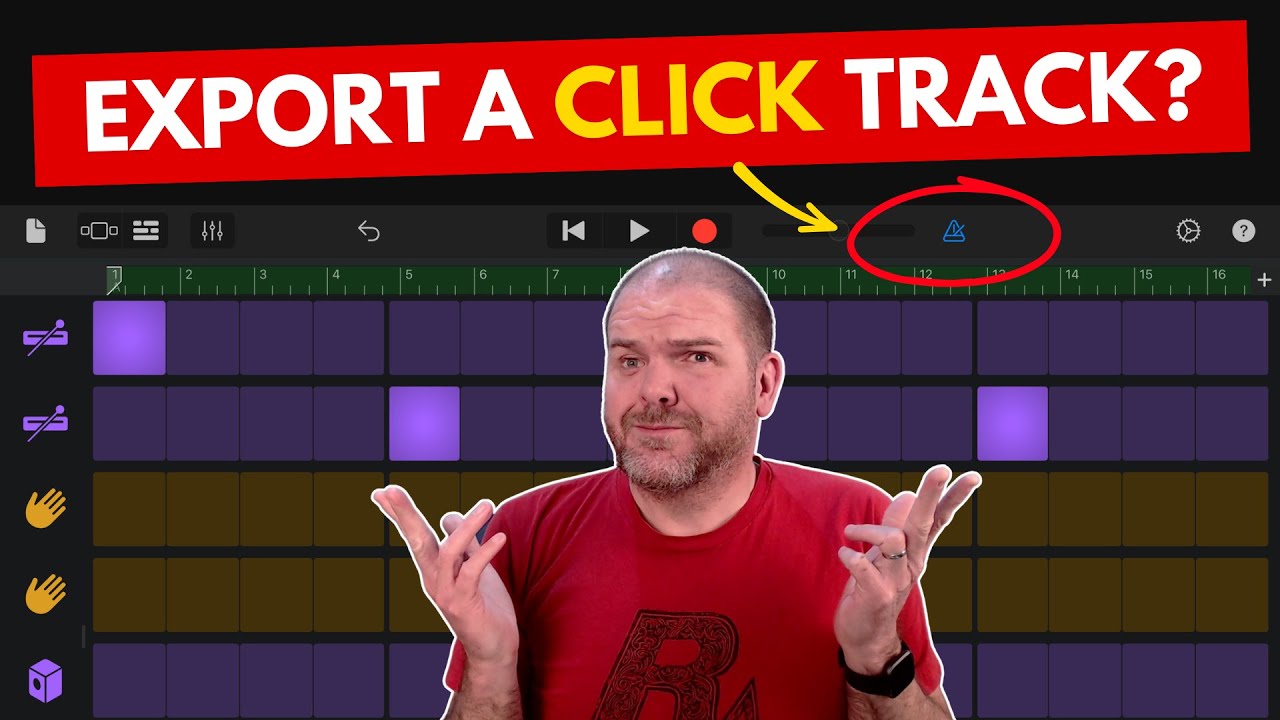EXPORT a Click Track/Metronome in GarageBand iOS (iPad/iPhone)