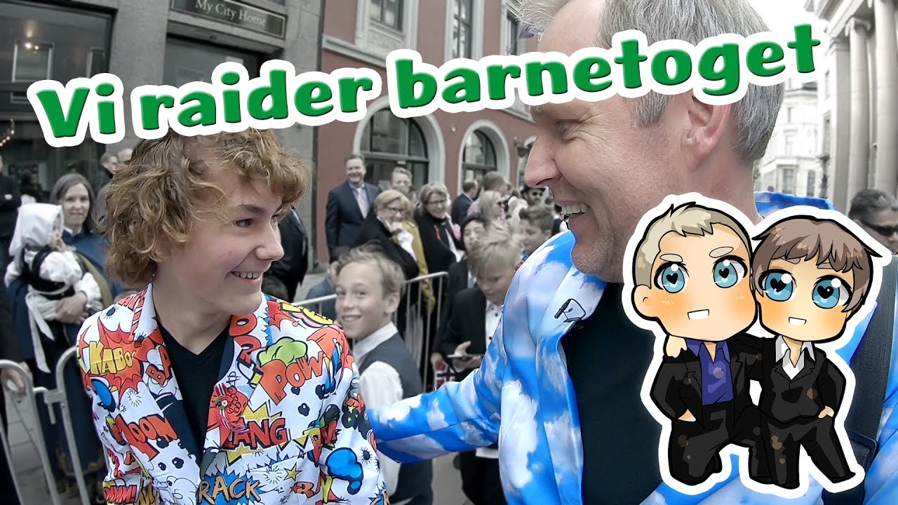 Vi raider barnetoget på 17. mai 2018