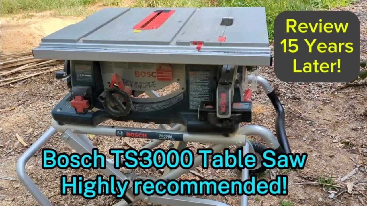 Bosch 4100 + TS3000 Настольная пила и подставка — основы использования и обзор