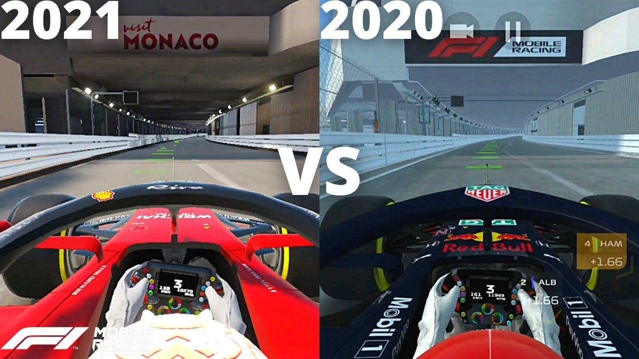 F1 Mobile Racing 2021 VS 2020: Monaco Track Comparison