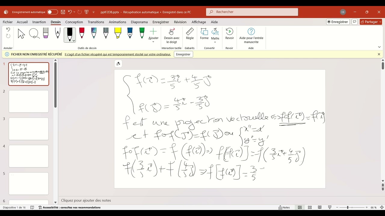 Comment déterminer une projection vectorielle ou une symétrie vectorielle? ( partie1)