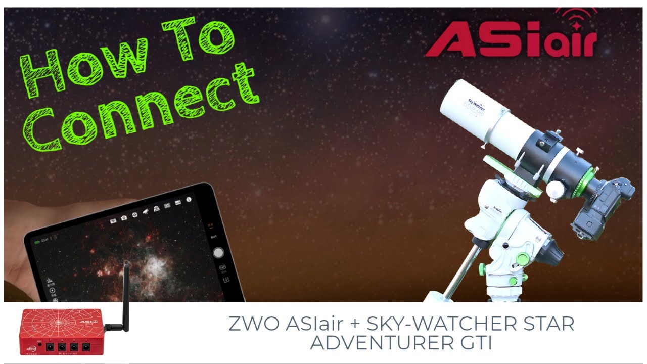 How To Connect Your Star Adventurer GTI to the ZWO ASIAir