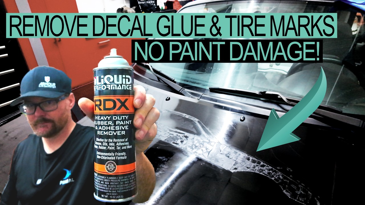 Простое удаление клея для наклеек и резины с шин: лайфхак с Liquid Performance RDX!