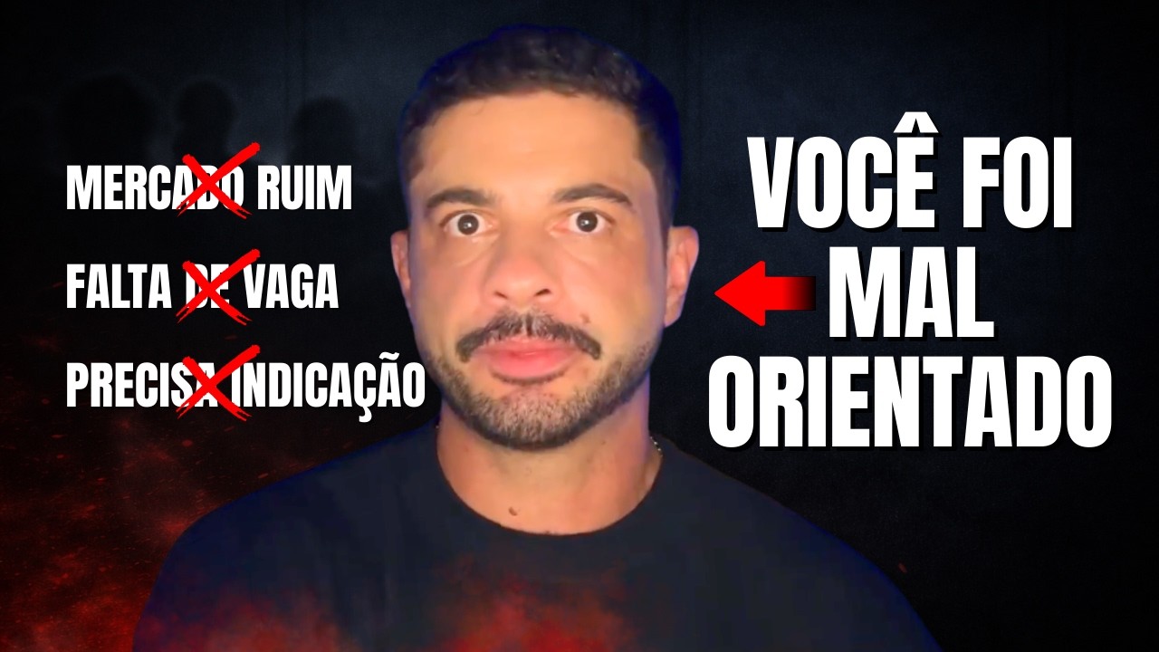 Você foi mal orientado na IC, por isso parece que o mercado está ruim.