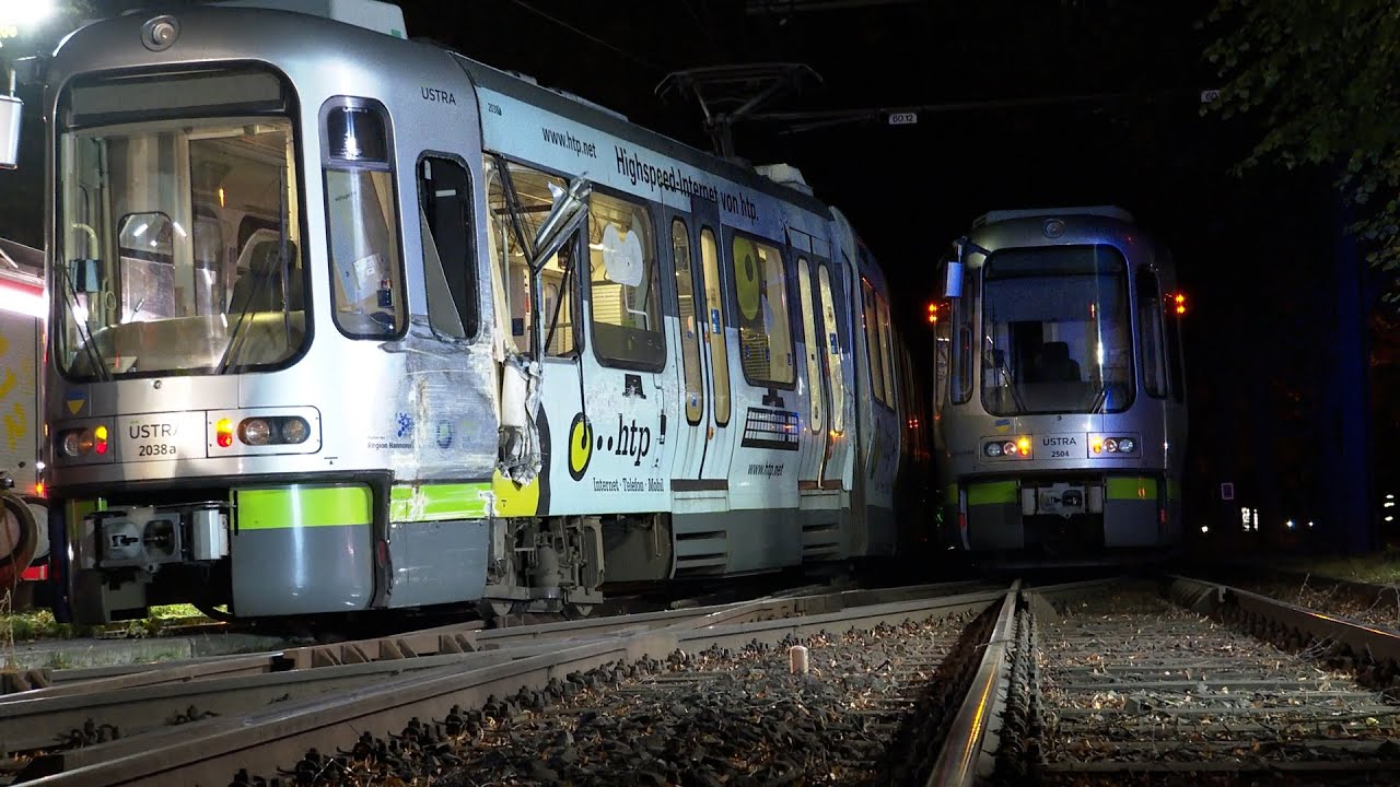 Zwei Stadtbahnen stoßen zusammen: 22 Verletzte in Hannover