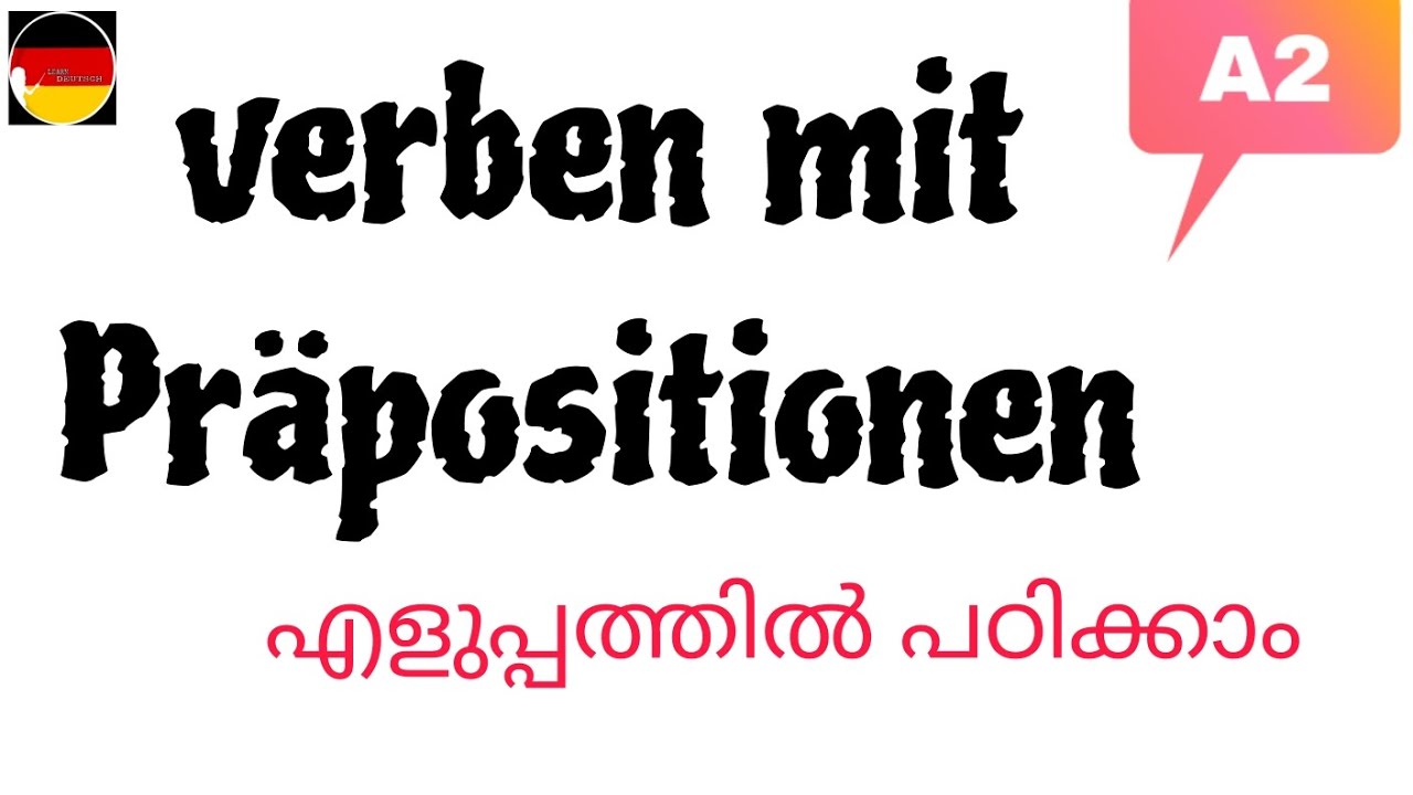 Verben mit Präpositionen.A2 Level Grammer portion.
