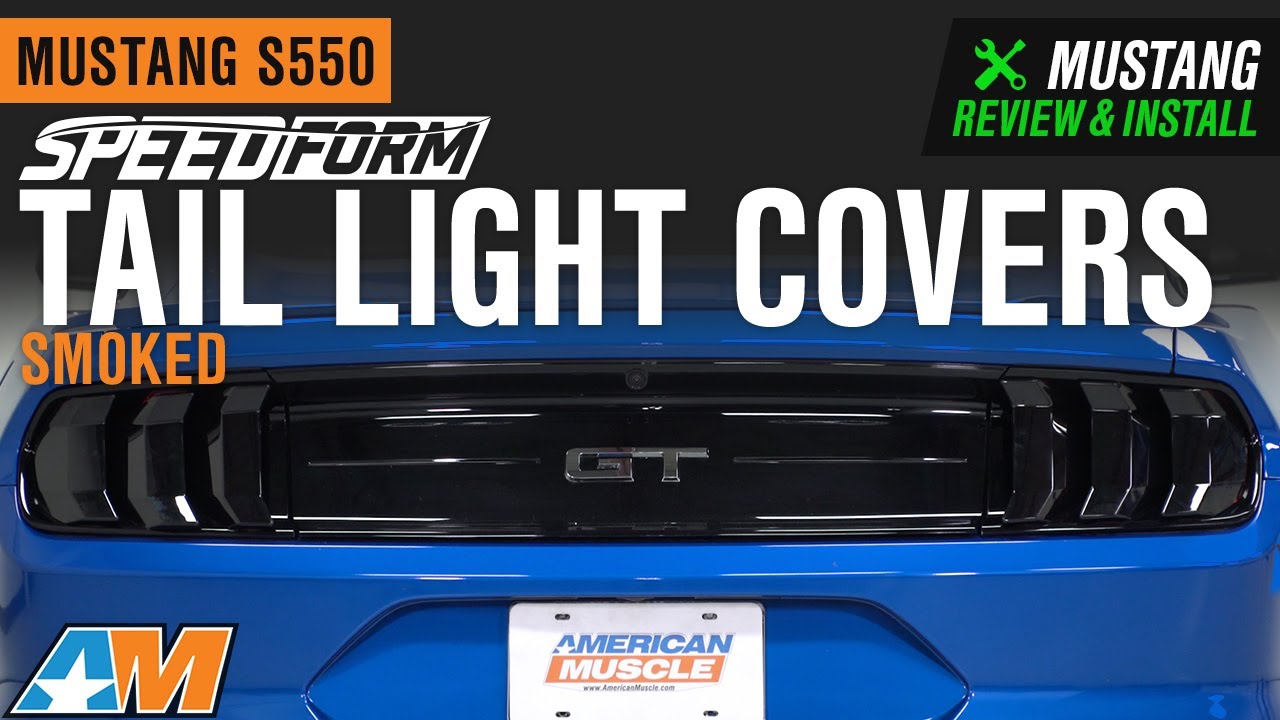 2018-2020 Mustang SpeedForm Tail Light Covers; Smoked Review & Install