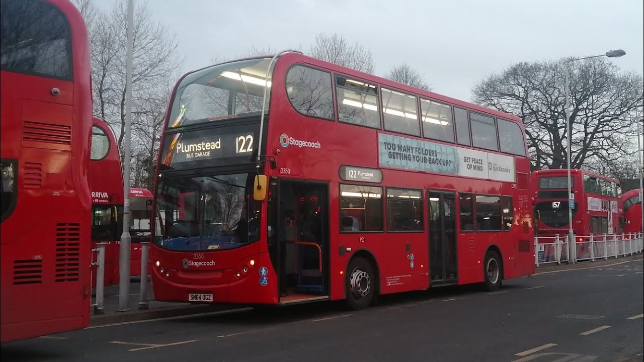 Full Route Visual: Route 122 - Crystal Palace to Plumstead Bus Garage - (12350, SN64OGZ) | ADL E400H