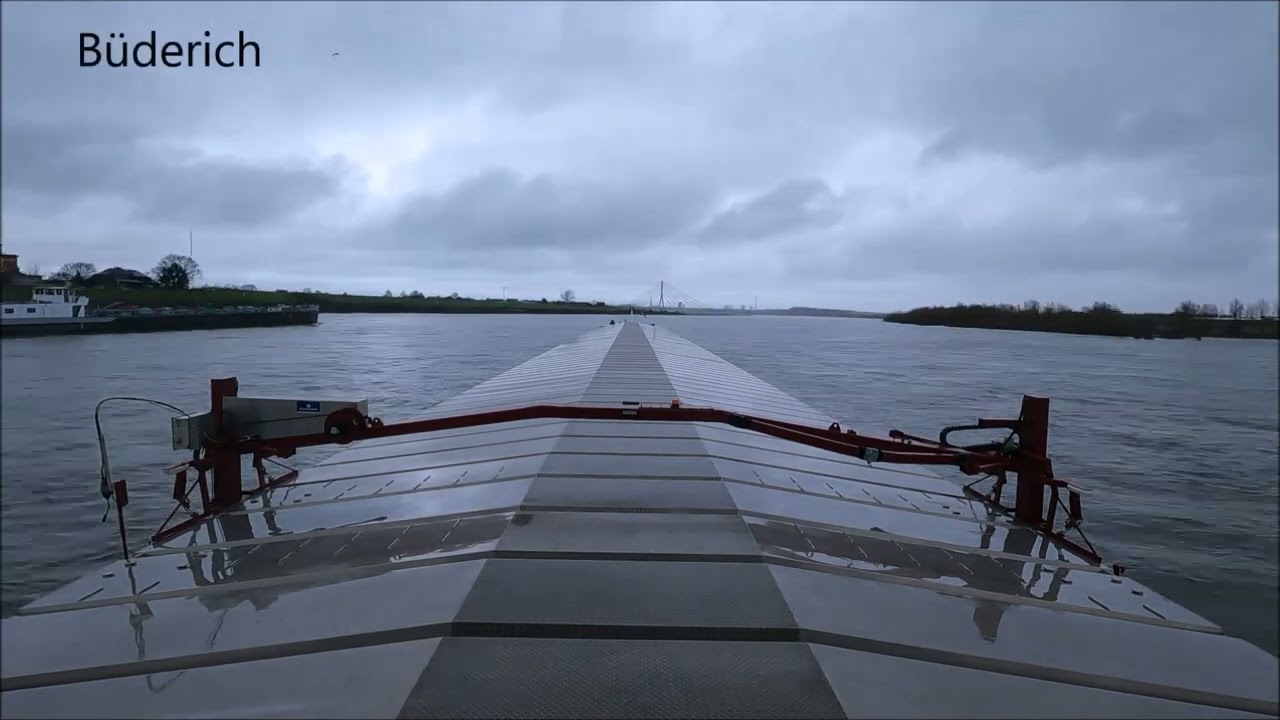Vaart van Oberwinter naar sluis Tiel.