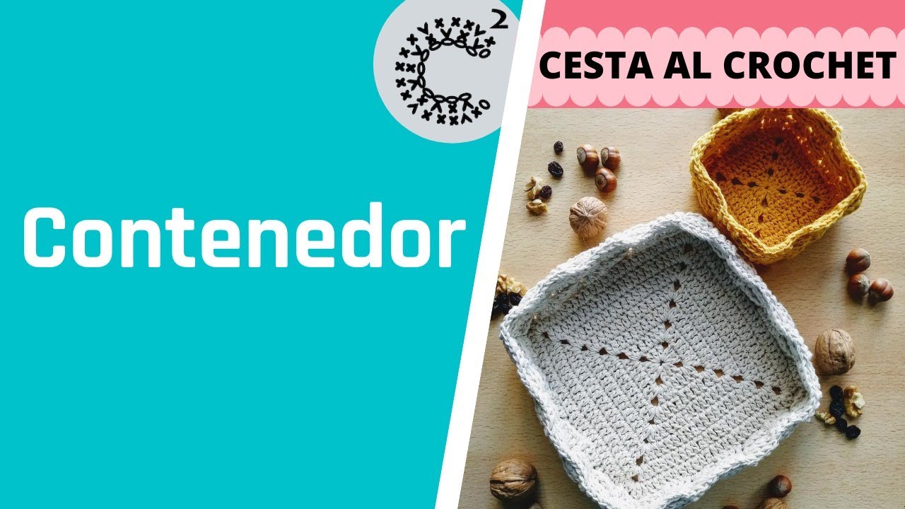 Cómo tejer una cesta o contenedor cuadrado al crochet