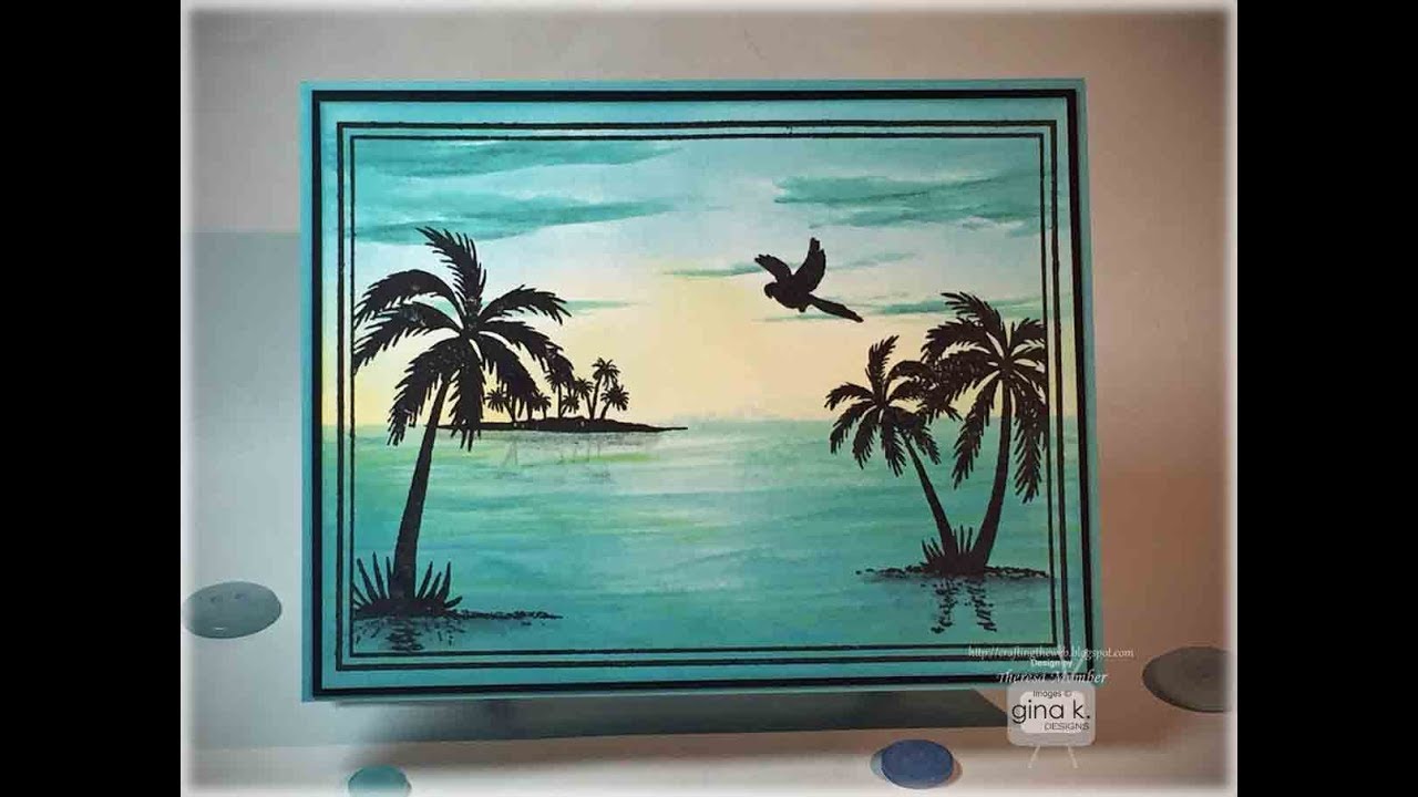 Distress Oxide Scene Card