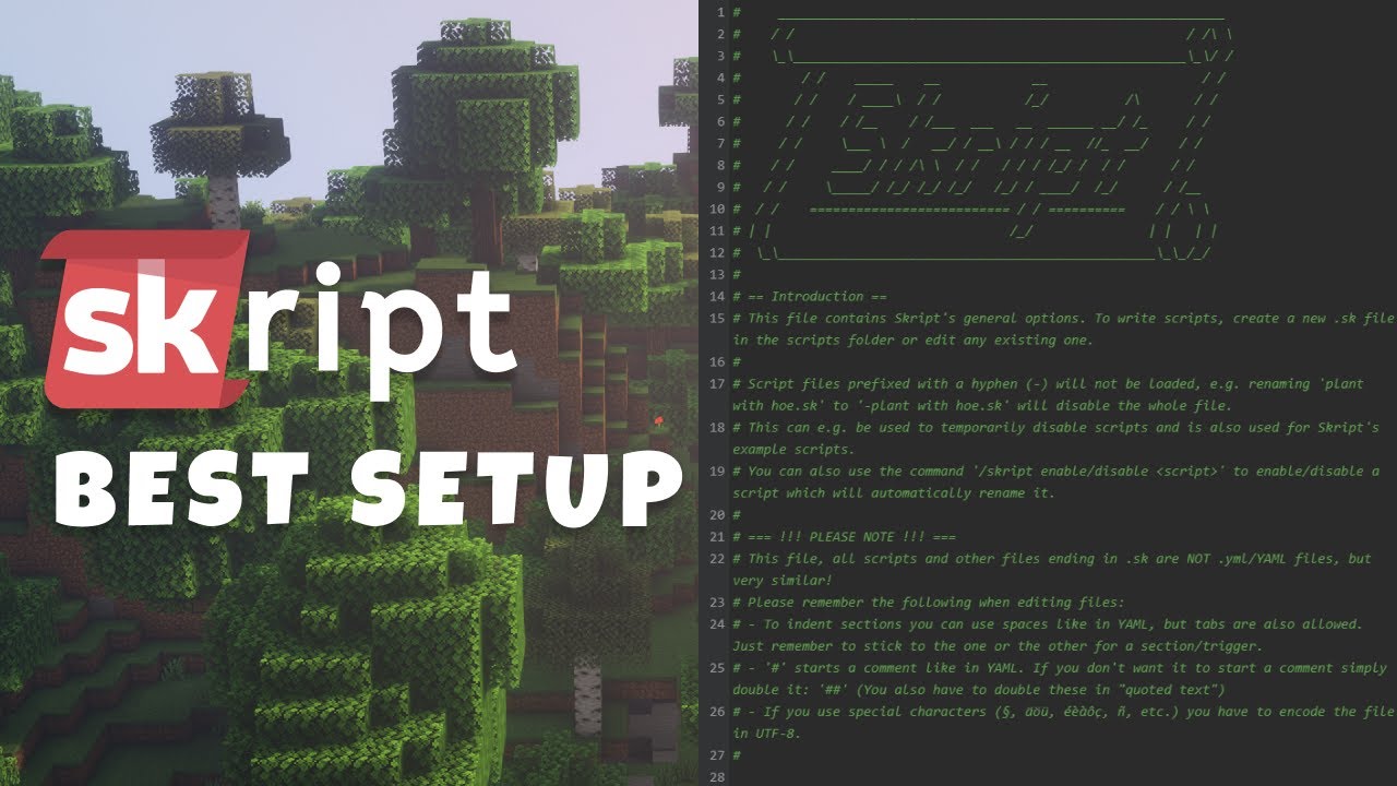 Skript Best Setup Tutorial (Minecraft Skript)
