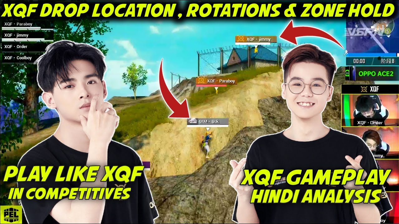 This Is How XQF Plays Pubg Mobile | XQF Drop Location , Rotations & Zone Hold Explained