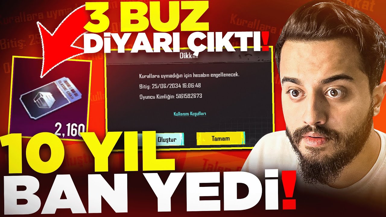 3 DEFA BUZ DİYARI ÇIKARTTIK! 10 YIL BAN YEDİ! 2000 ÜCRETSİZ KLASİK SANDIK! PUBG Mobile
