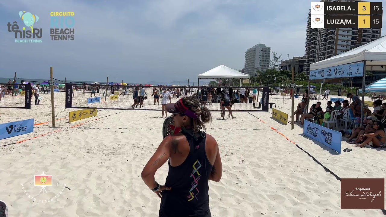 Circuito Estadual RJ Beach Tennis ! cat. Feminina A 
ISABELA/ANA VS LUIZA/MIRELE