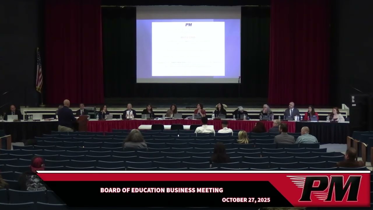 Board of Education Business Meeting - October 27 2025